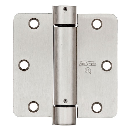 National Hardware National Hardware 3-1/2 in. L Satin Nickel Spring Hinge 1 pk N350-835